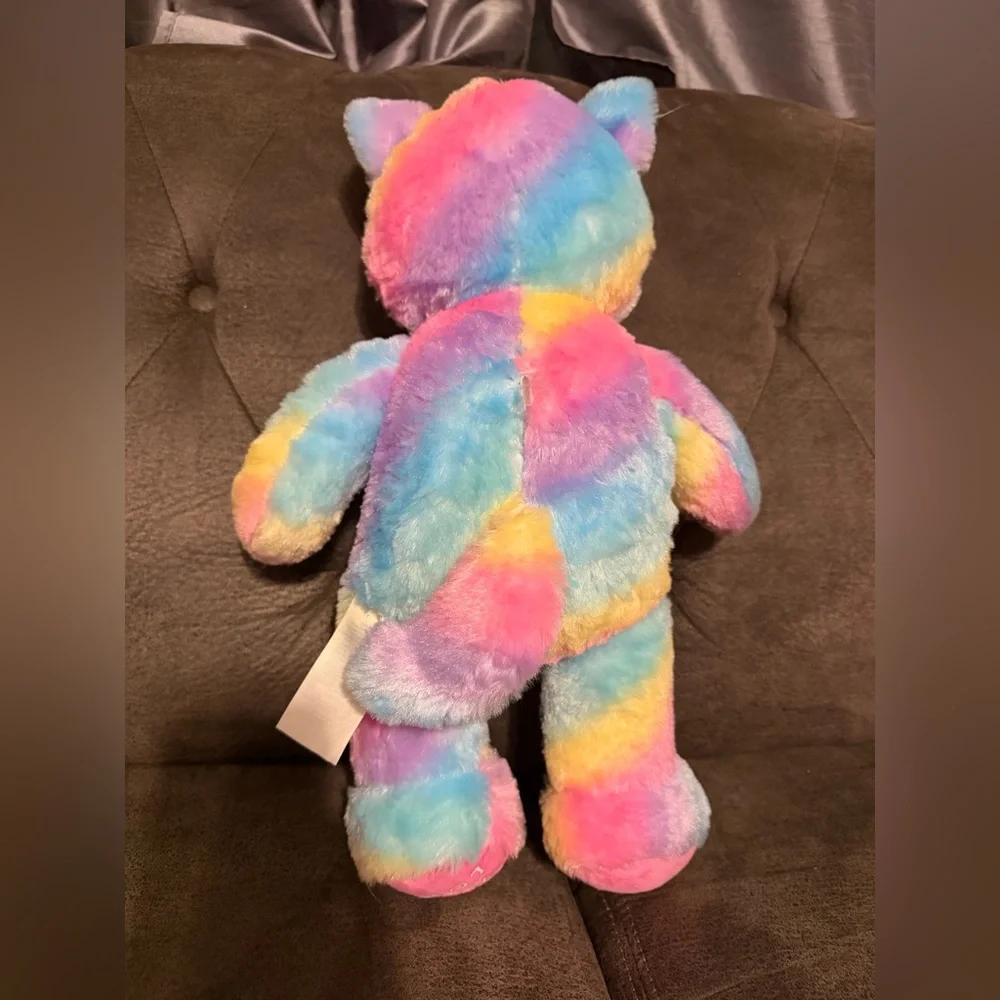 Build A Bear Great Wolf Lodge Exclusive Rainbow Wolf Plush 17